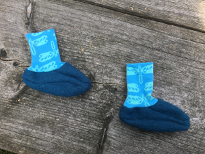 Baby-Stiefelchen aus Wollwalk, Größe 21/22