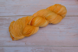 Sonnenblume - Handgefärbte Sockenwolle, 100g Strang